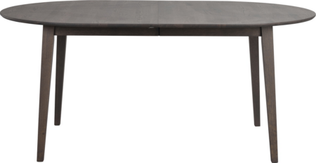 Spisebord Rowico Filippa ovalt udtræksbord i massivt egetræ 170-210Ã105Ã74 cm mørkebrun